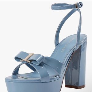 Marc Fisher Blue Platform Sandals